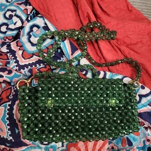 Handmade beaded crossbody